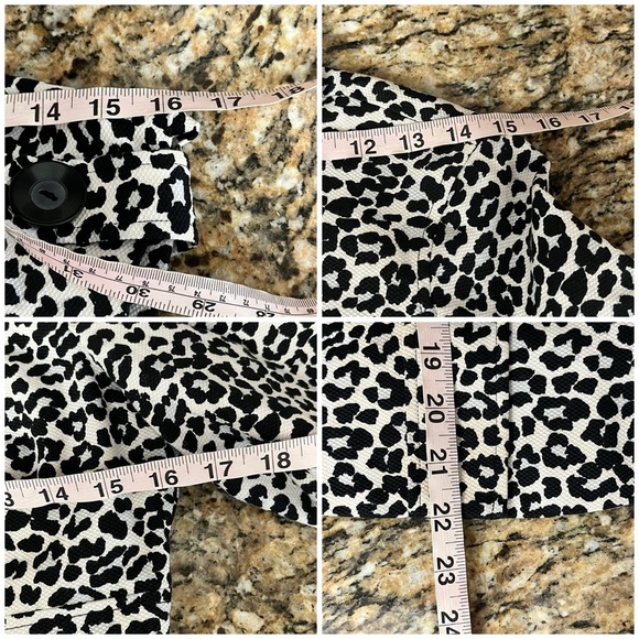 Vintage Forever 21 Jacquard Leopard Single Breasted Blazer Y2k Retro Preppy M - Picture 6 of 10